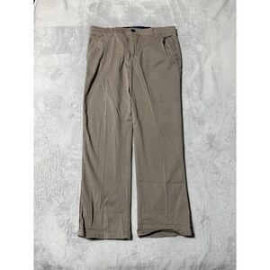 Democracy Pants Women's 14 Beige "Ab" Solution Stretch Straight Leg 34x26.5